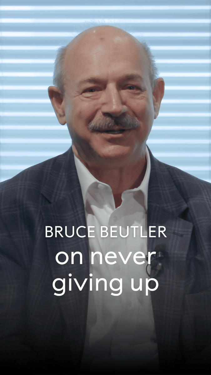 "I have never had a time when I felt that I should give up because something was difficult. Never." Medicine Bruce Beutler shares his thoughts on the importance of not giving up because something is challenging. Beutler shared the 2011 medicine prize for discoveries concerning the activation of innate immunity.