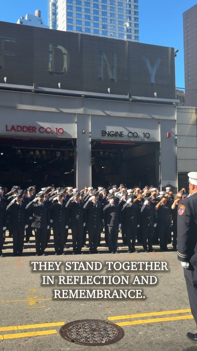 Every year on September 11th, FDNY members gather at firehouses and EMS stations across New York City to stand together in remembrance and reflection. They honor the 343 members killed on 9/11 and all those who have since died of World Trade Center-related illnesses. Our members will stand in remembrance on Friday as we mark 25 years. We will Never Forget.