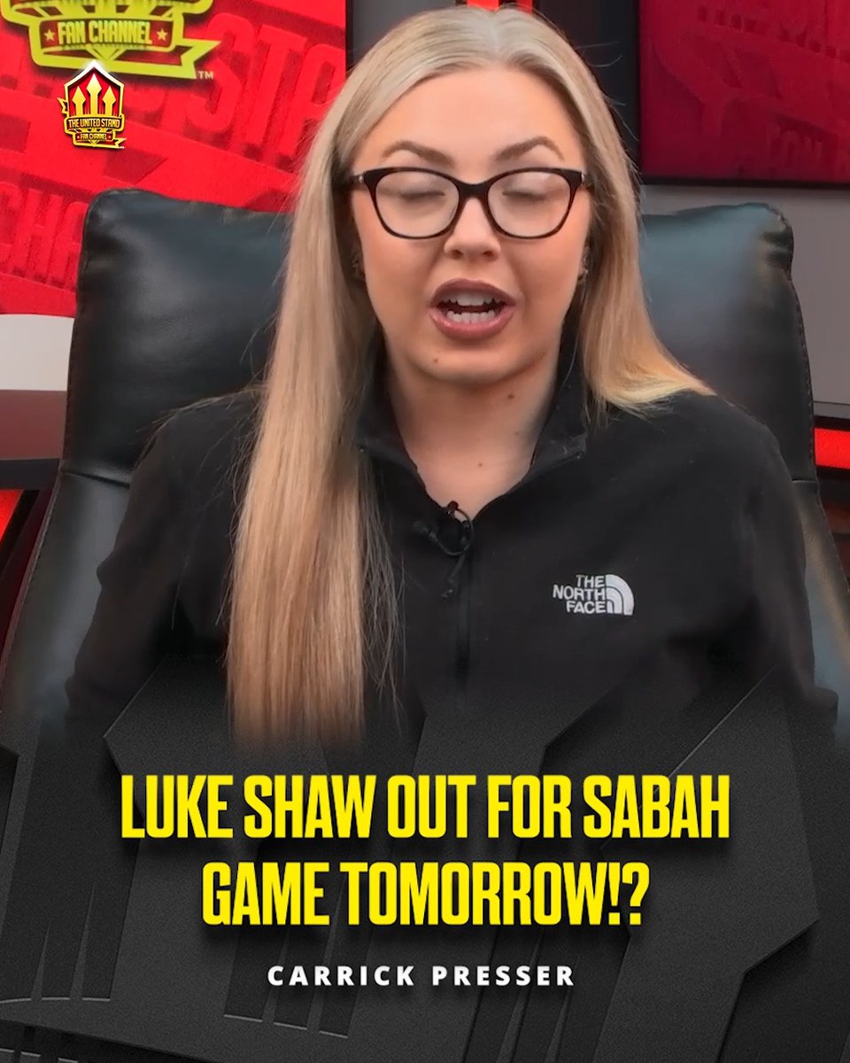 Michael Carrick commented on Luke Shaw being ABSENT from United's open training today! 🗣️ 👀 Should Shaw start vs Sabah tomorrow anyway? 🤔 #mufc