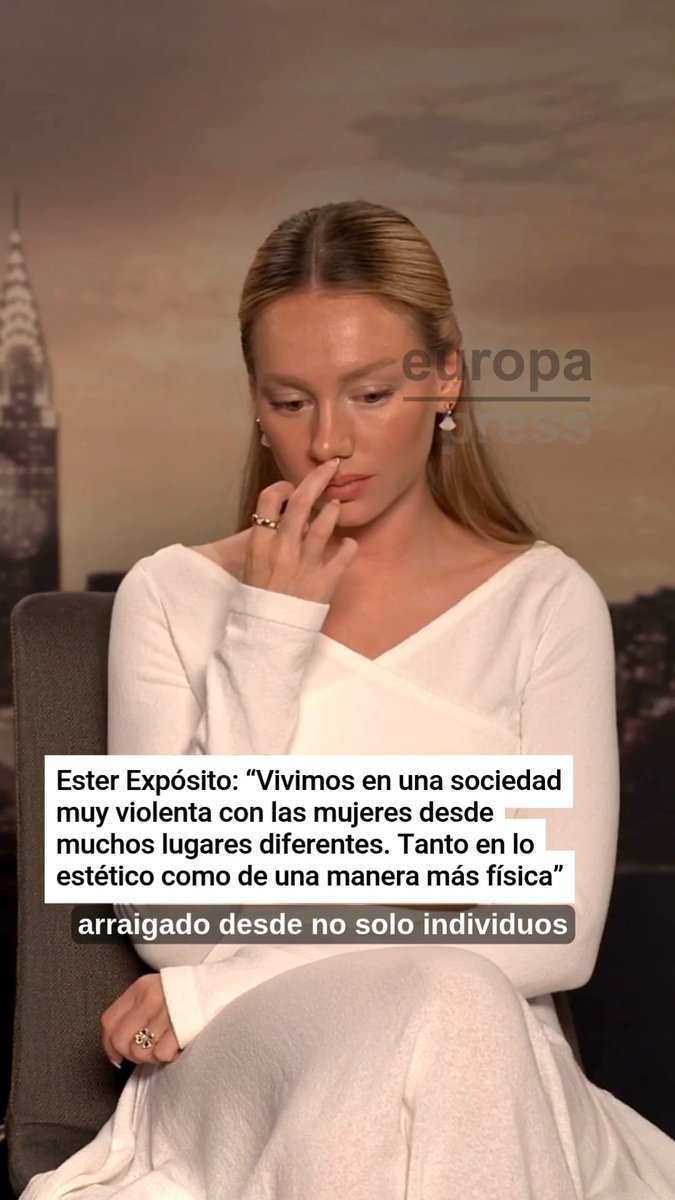 Ester Expósito denuncia que la violencia "sistemática" y "sutil" contra la mujer persiste "en lo estético y lo físico"