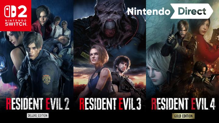 Relive the fear when these three masterful Resident Evil remakes rise up on #NintendoSwitch2 on October 16th digitally and physically on January 29th, 2027. 🌿 Resident Evil 2 Deluxe Edition 🌿 Resident Evil 3 🌿 Resident Evil 4 Gold Edition