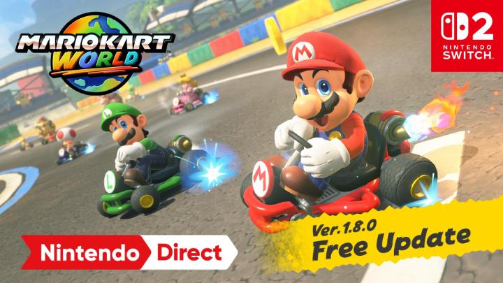 A free update for Mario Kart World launches later today! Play 10 classic courses from Super Mario Kart in VS Race mode and two new Knockout tour routes. #NintendoDirect Get the update: