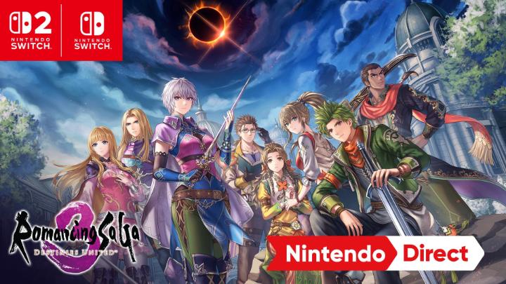 Introducing Romancing SaGa 3: Destinies United, coming Feb 16 to Nintendo Switch 2 and Nintendo Switch! Choose from 8 heroes, master strategic turn-based battles, and shape your story in this remake of a JRPG classic. #NintendoDirect Square Enix