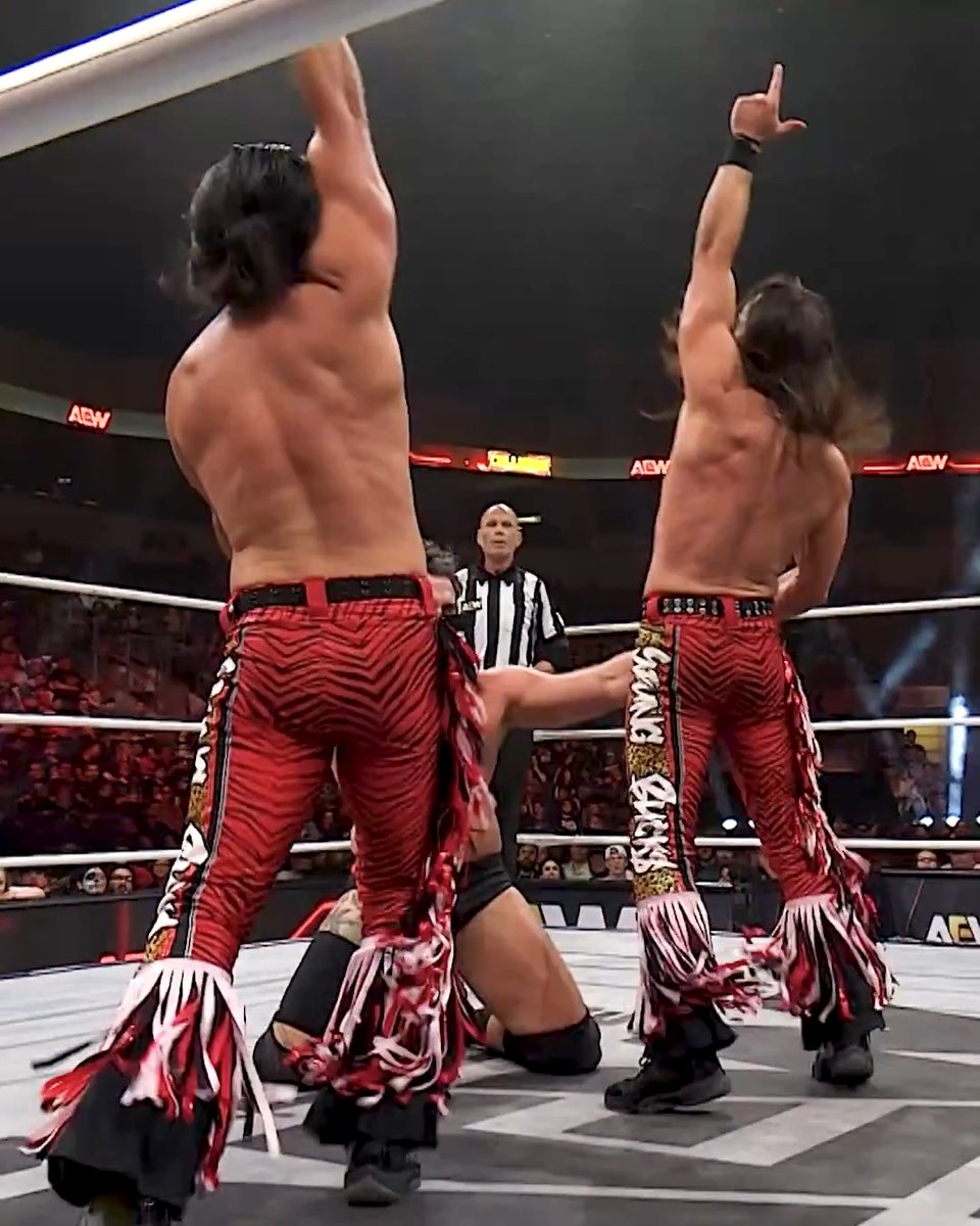 The Young Bucks are in perfect sync, while Kyle Fletcher and The Jet are anything but heading into TONIGHT’s Tables Match. 👊 Tune in LIVE for Rebel Heart #AEWDynamite at 8/7c on TBS & HBO Max, TONIGHT!