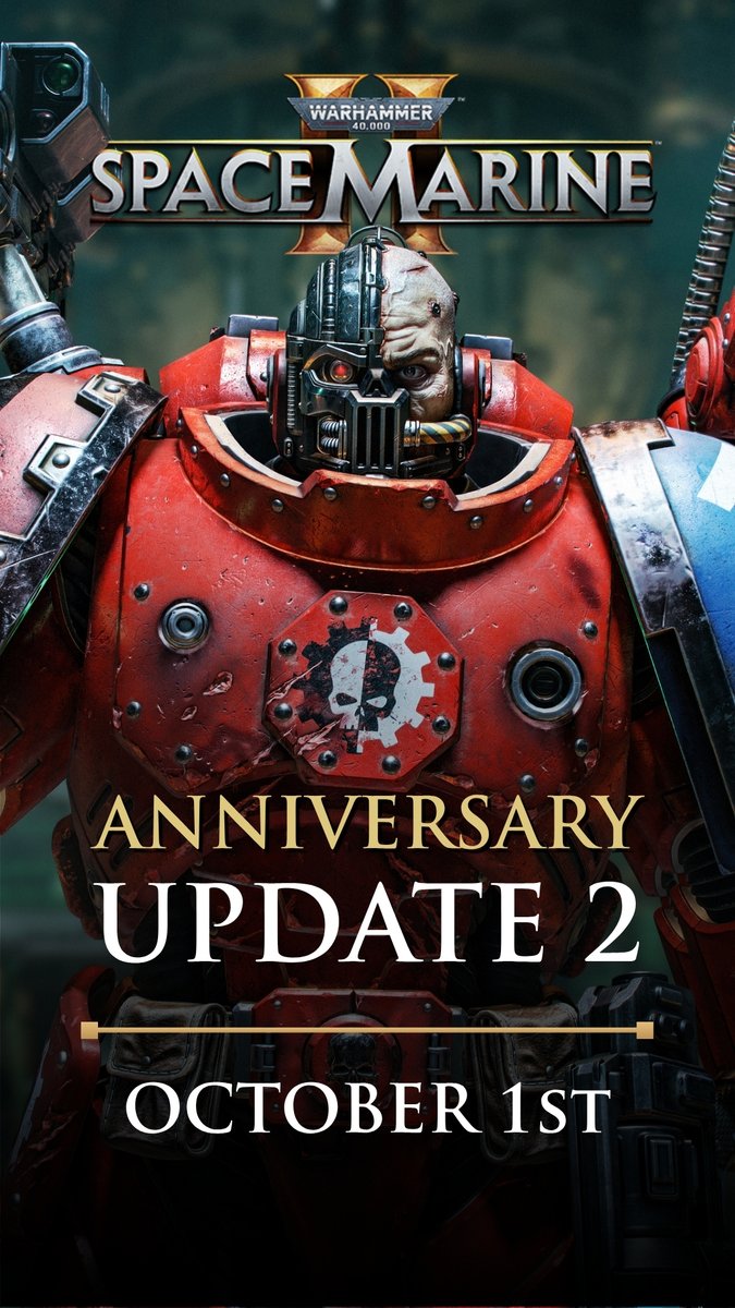 2 years of Space Marine 2. ⚔️ A year of new Operations, enemies, classes, weapons, and countless moments on the battlefield. Thank you for being part of this journey and for your continued support throughout Year 2 🙏