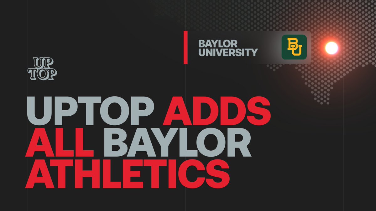 BREAKING: Baylor Athletics launches new fan rewards platform with Uptop, built on Avalanche Fans connect with their favorite teams, earn at participating Baylor sponsors, and use their points for tickets, merch, and access. Baylor is proving that athletic departments can add sophisticated engagement and commercial capabilities without building another internal operation to manage them, and it’s all happening on Avalanche.