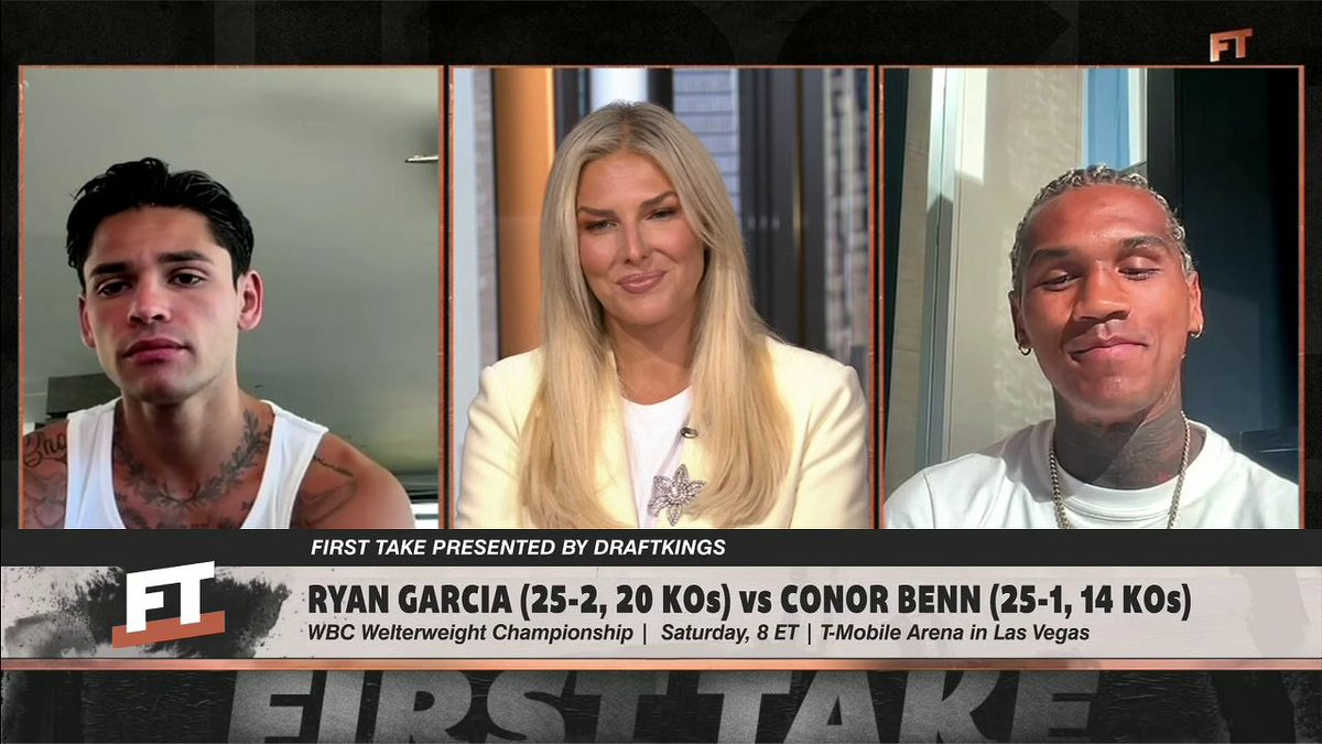 .RYAN GARCIA and Conor Nigel Benn went back and forth ahead of their matchup 😳