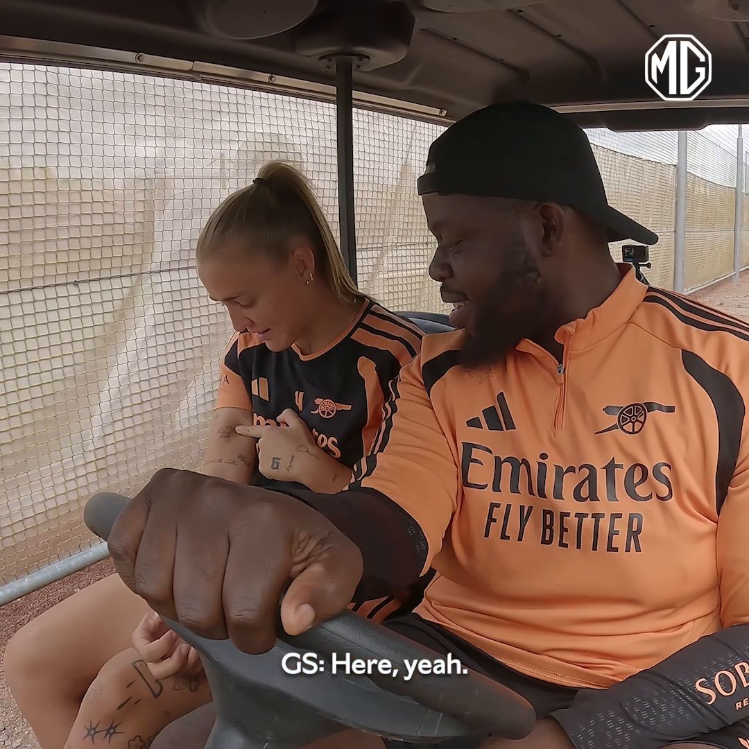 “If you know, you know.” ☁️ Georgia talks tattoos with Frimmy on the latest Colney Carpool 🚗 🤝 Presented by @MGMotor