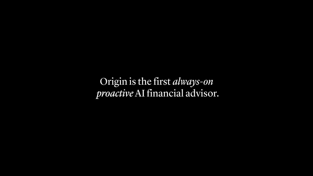 It’s here. Origin now watches your finances and tells you what to do next, before you ask. Your advice is waiting in the Origin app.