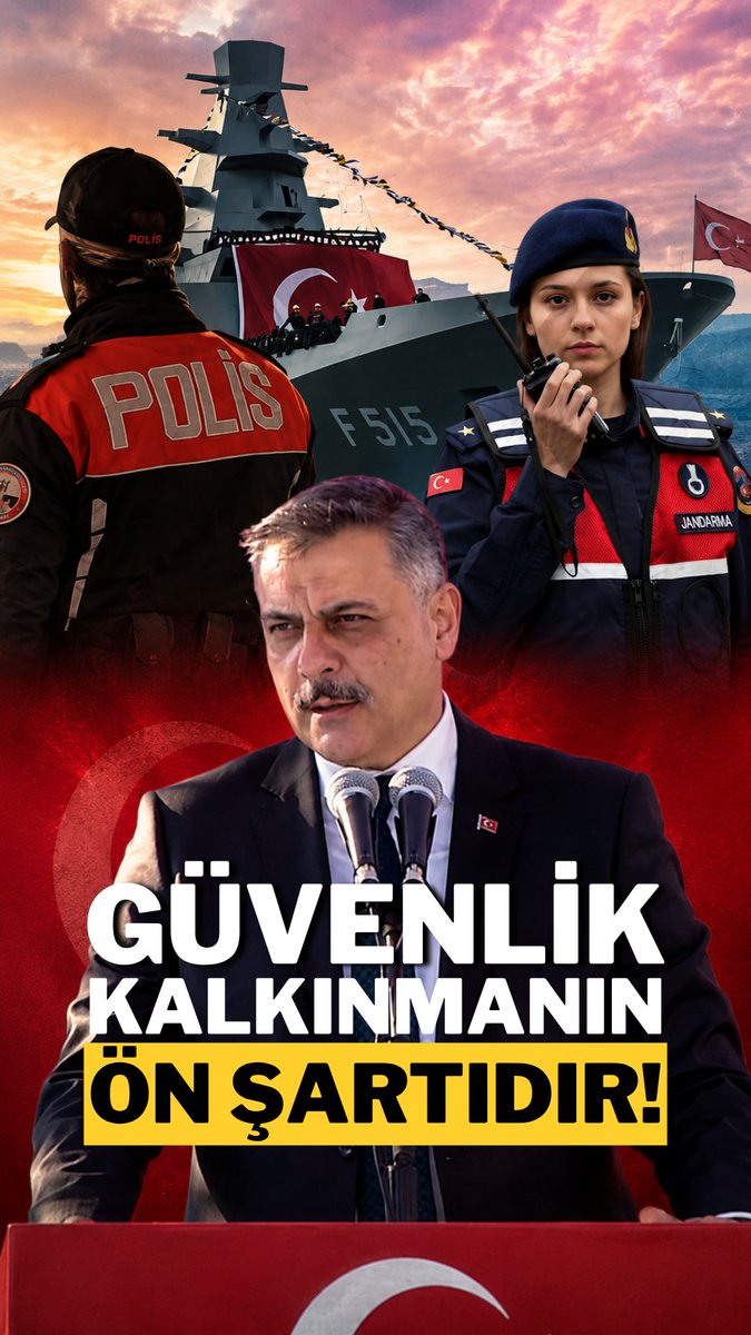 GÜVENLİK MİMARİMİZİN MERKEZİNDE İNSAN VAR 🇹🇷 Muhterem Cumhurbaşkanımız Recep Tayyip Erdoğan’ın liderliğinde; huzuru tahkim eden, güveni büyüten, yatırımı ve üretimi destekleyen güçlü bir Türkiye’yi hep birlikte inşa ediyoruz. Bizim anlayışımızda güvenlik, kalkınmanın ön şartıdır. Huzurun olmadığı yerde yatırım; güvenin olmadığı yerde üretim; emniyetin olmadığı yerde güçlü bir gelecek olmaz. Bu sebeple güvenlik altyapımıza yaptığımız her yatırım, aynı zamanda milletimizin geleceğine yapılan bir yatırımdır. Türkiye Yüzyılı’nı; eserlerin, hizmetlerin ve güçlü devlet iradesinin yüzyılı olarak inşa ediyoruz. Biz güvenliği yalnızca suçla mücadele olarak görmüyoruz. Güvenlik; vatandaşımızın evine huzurla dönebilmesi, çocuklarımızın güven içinde eğitim alabilmesi, esnafımızın gönül rahatlığıyla kepengini açabilmesi, yatırımcımızın güvenle üretim yapabilmesidir. İçişleri Bakanlığı olarak; teknolojiyi etkin kullanan, insanı merkeze alan ve önleyici güvenlik anlayışını esas alan güçlü bir güvenlik mimarisini ülkemizin dört bir yanında hayata geçiriyoruz. Polisimizle, jandarmamızla, sahil güvenliğimizle ve tüm birimlerimizle milletimizin huzuru, Türkiye’mizin güvenli yarınları için gece gündüz çalışmaya devam ediyoruz. T.C. İçişleri Bakanlığı Türk Polis Teşkilatı T.C. Jandarma Gn. K T.C. Sahil Güvenlik Komutanlığı