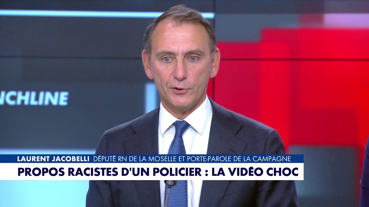 Dans #Punchline, Laurent Jacobelli, député RN de la Moselle et porte-parole de la campagne, réagit à une vidéo dans laquelle des policiers de Carcassonne tiennent des propos racistes, sexistes et complotistes Toute l'info est à retrouver sur