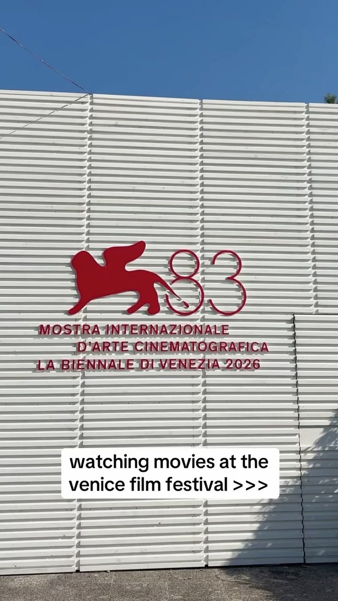 Come with us to watch some movies at the 2026 #VeniceFilmFestival! 🎬 🎥 🍿 #Venezia83