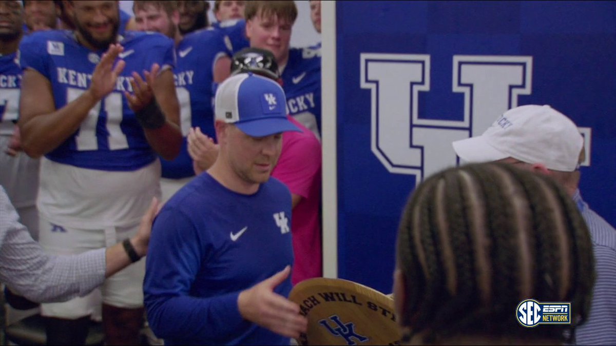 First win as a head coach hits different 😼💙 Kentucky Football