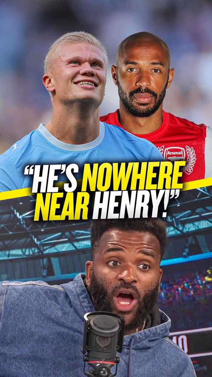 😱 "He's nowhere near Henry!" 🔥 "Thierry was giving you everything!" Darren Bent insists Erling Haaland is still nowhere near Thierry Henry's Football ability!