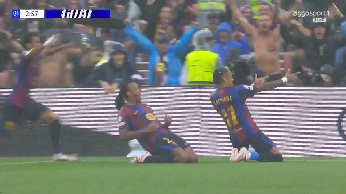 Feyenoord komt snel achter tegen Barcelona 😞 #ZiggoSport #UCL #BARFEY