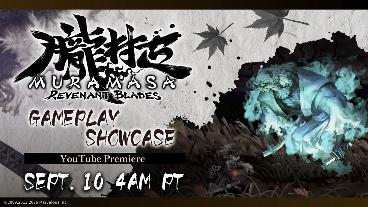Don’t miss the all-new Muramasa: Revenant Blades gameplay showcase premiering tomorrow at 4AM PT on the Marvelous USA YouTube channel! #muramasa #revenantblades