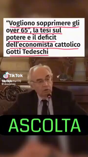 Vogliono sopprimere gli over 65 con le buone o con le cattive. A loro dire siamo in troppi, quindi l'eutanasia viene richiesta come contributo sociale, perchè la vita non è degna di essere vissuta!