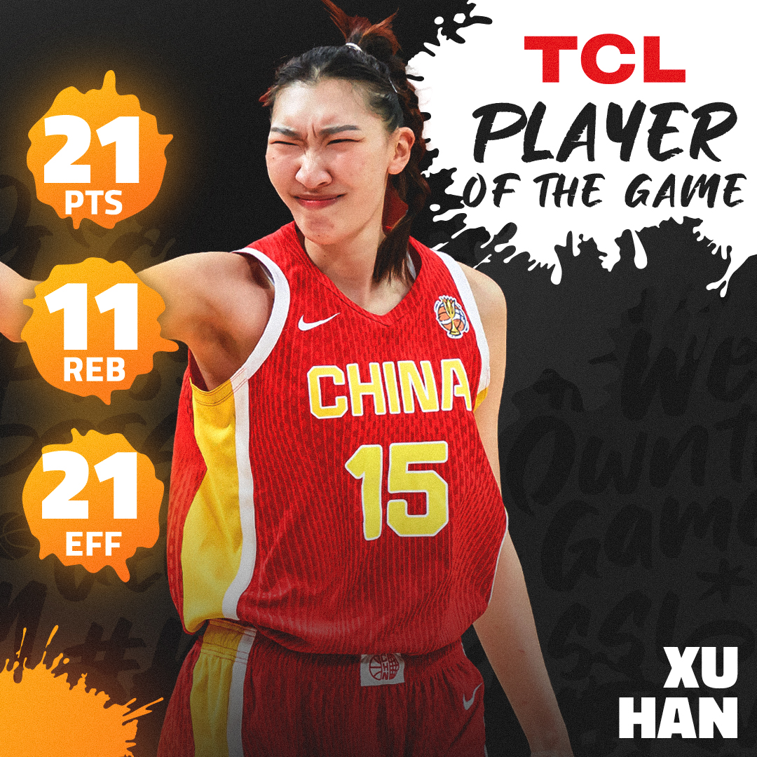 How special is Han Xu? 🔥 #FIBAWWC 21 PTS | 11 REB | 21 EFF