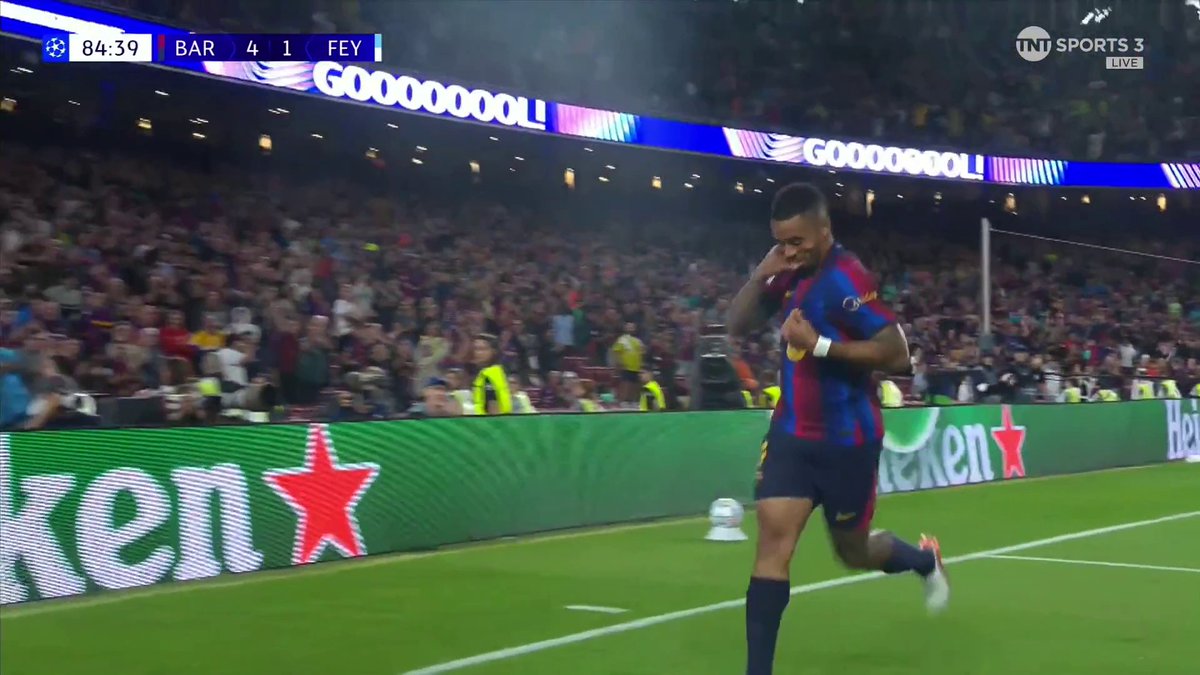 First goal for Barcelona 📞 Gabriel Jesus bags Barcelona's fifth 🇧🇷 📺 Watch on TNT Sports &amp; HBO Max