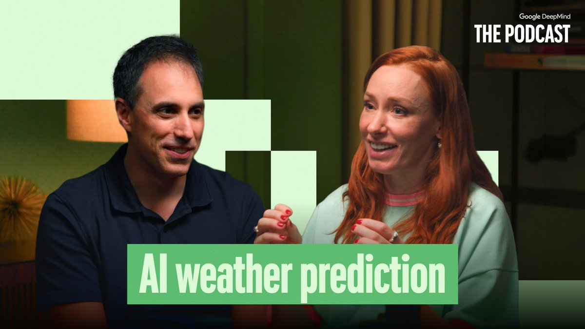 From tracking hurricanes to optimizing renewable energy grids, Peter Battaglia and Hannah Fry explore how WeatherNext 3 is shaping how we model forecasts and prepare in a fast-changing climate. Podcast timecodes: 00:00 Introduction 00:38 Hurricane Melissa 11:50 Why weather forecasting is hard 14:13 Traditional models vs AI models 21:55 Probabilistic forecasting 26:00 WeatherNext 3 33:00 Future outlook 43:44 Hannah's reflections