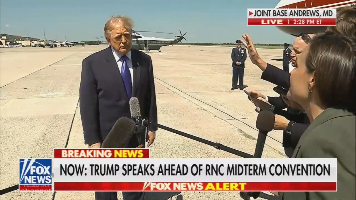 Q: Several Republicans are not coming to the convention. Do you understand why? Trump: Everybody is coming to the convention. Everybody wants to come. We're going to be sold out. You're fake news. You are the worst of all.