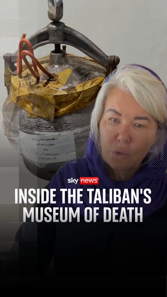 Sky's special correspondent Alex Crawford visits a Taliban museum exhibiting homemade bombs and commemorating suicide bombers who died during the 20-year war in Afghanistan.⁠ ⁠ She says it is a 'museum set up to remember what happened over all those years'.⁠