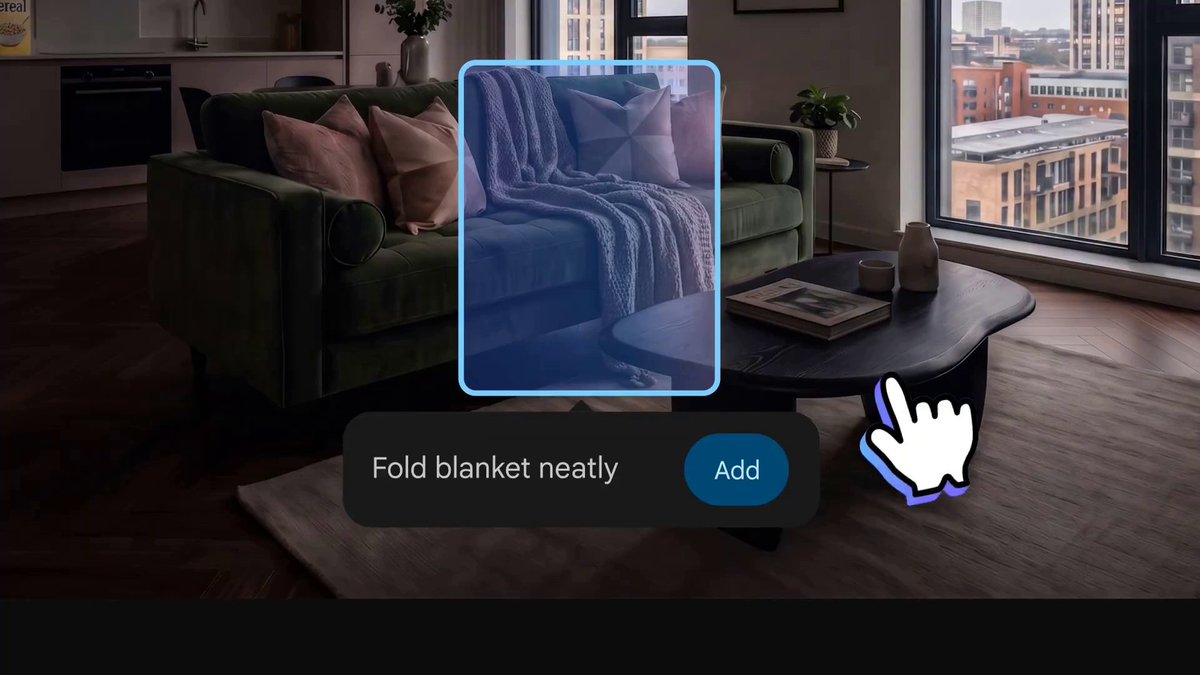 From a dark, messy room photo to a beautifully staged Open House flyer in under a minute. 🏡✨ Google Pics is rolling out now, bringing precise AI editing and layout tools directly to Google Workspace. No separate design software or massive creative costs required. See how you can tidy up clutter, adjust the lighting, and design a custom flyer with a few simple prompts. Try it today at
