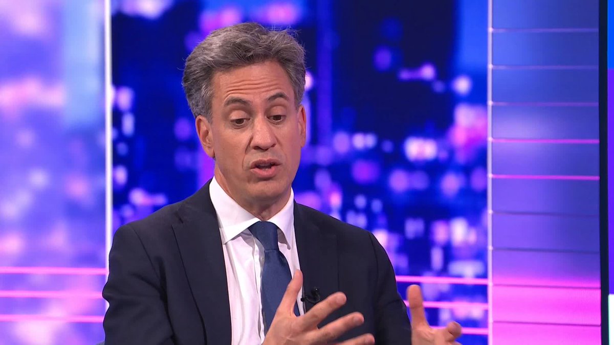 “I’m not in favour of turning off the taps” Former Environment Secretary Ed Miliband says he supports Andy Burnham’s resolve to keep drilling for oil in the North Sea #Peston