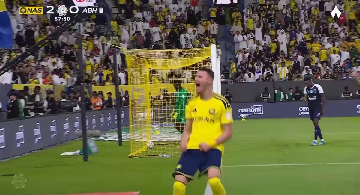 الرقم 9 يسجل في يوم 9/9 ولطالما كان النصر فارق بتسعة !! فارس عوض انت مجنون رسمي😰💛💛