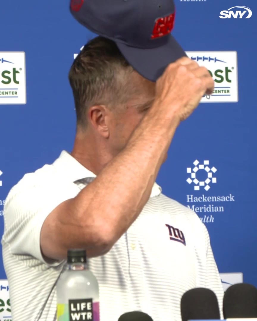John Harbaugh on why the Giants cut Darius Slayton: "Looking back on past stats is not the metric that we're using. We're looking at what we're going to be going forward. Darius has been great, he's a great guy - he's going to be fine."