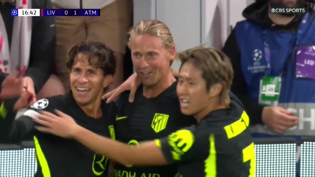 5 goals and counting… Marcos Llorente loves scoring at Anfield 🏌️♂️ Don't miss the #UCL on Paramount+ 🍿