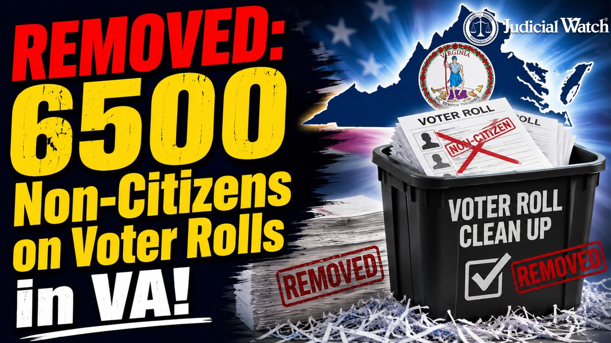 UNCOVERED: Virginia Removes over 6500 Declared Non-Citizens From Voter Rolls READ: