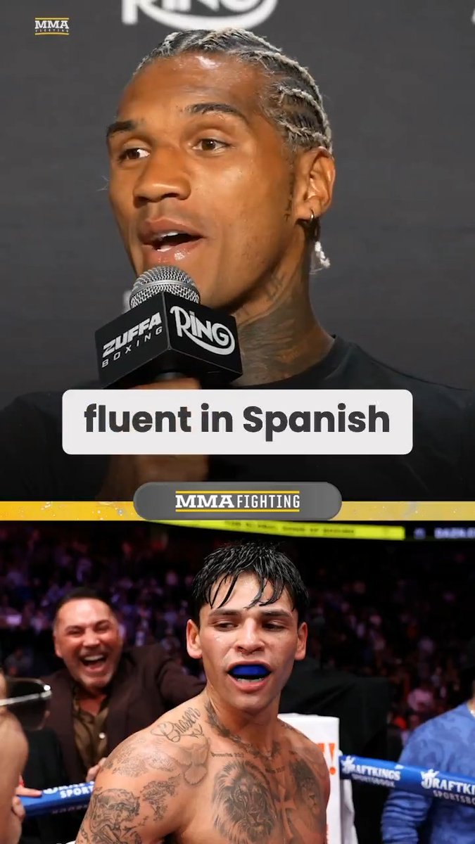 Conor Benn had a message for Ryan Garcia in Spanish ahead of their fight in Las Vegas: "I don't need to practice. I'm fluent in Spanish. I'll translate for Ryan."