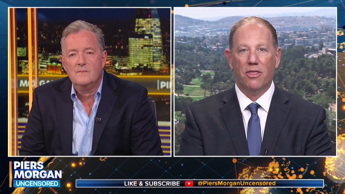 "Isn't that what you've done in Gaza?... You've punished the Palestinians for the actions of 3000 terrorists!" Piers Morgan calls out Doron Spielman's 'double standards' when addressing criticism of Israeli settlers. 📺 Piers Morgan | Doron Spielman