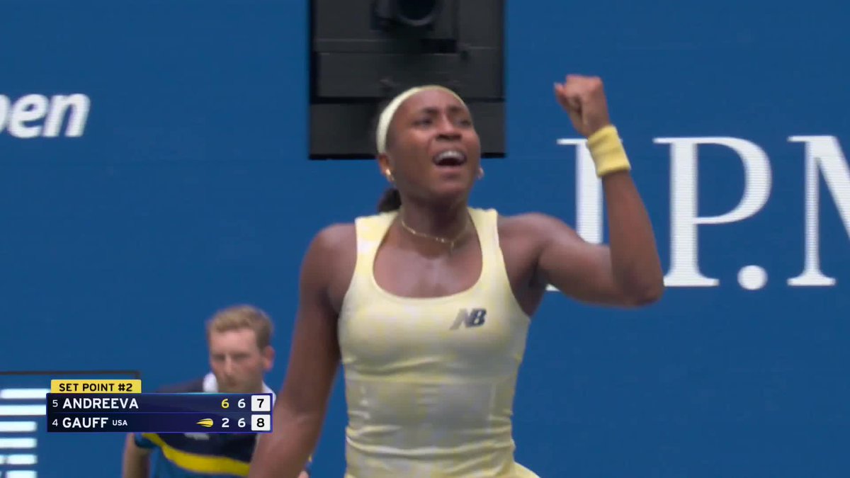 COCO GAUFF SAVES TWO MATCH POINTS AND FORCES A THIRD SET!