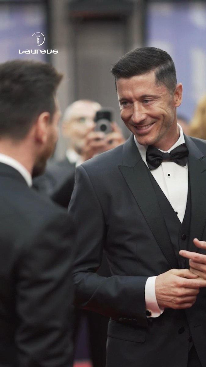Messi ๐ค Lewandowski A first MLS meeting for two Laureus Award winners โจ B/R Football | Major League Soccer