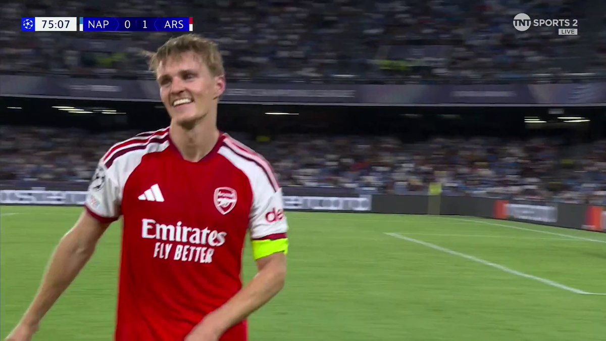 Great play 😮💨 Martin Ødegaard rounds off a wonderful passing move for Arsenal 🔥 📺 Watch live on TNT Sports & HBO Max