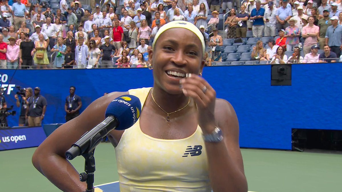 Coco Gauff apologized for stressing out her people after the comeback victory 😂