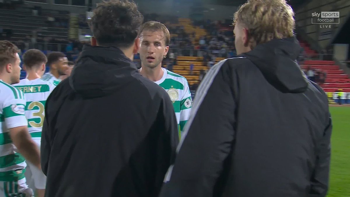 🗣️ “His best game in a Celtic jersey” Scott Brown is full of praise for goalscorer Mika Baur after the Hoops beat St Johnstone ⤵️