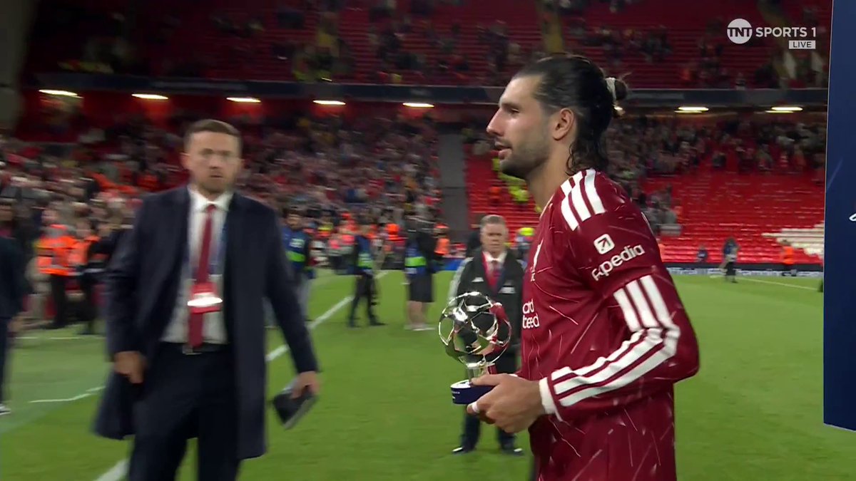 “We can achieve everything we want.” 💪 Dominik Szoboszlai full of belief after Liverpool’s Champions League victory over Atletico Madrid 👀 🎙️ Jules Breach | 📺 TNT Sports & HBO Max