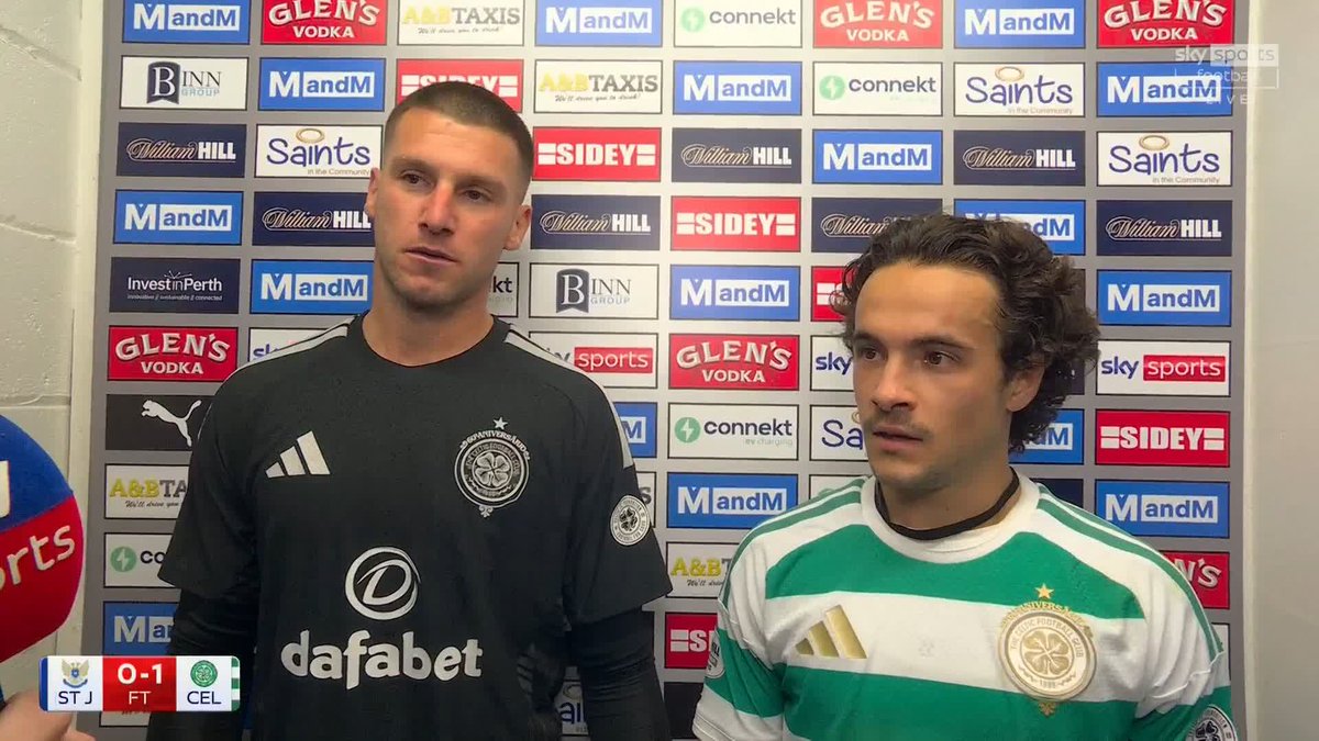 🤩 “Incredible, I feel so good!” 😅 “I had a little bit of cramp, I haven’t played for a while” Mika Baur on his first Celtic goal and Sam Johnstone on his debut as they won in Perth ⤵️