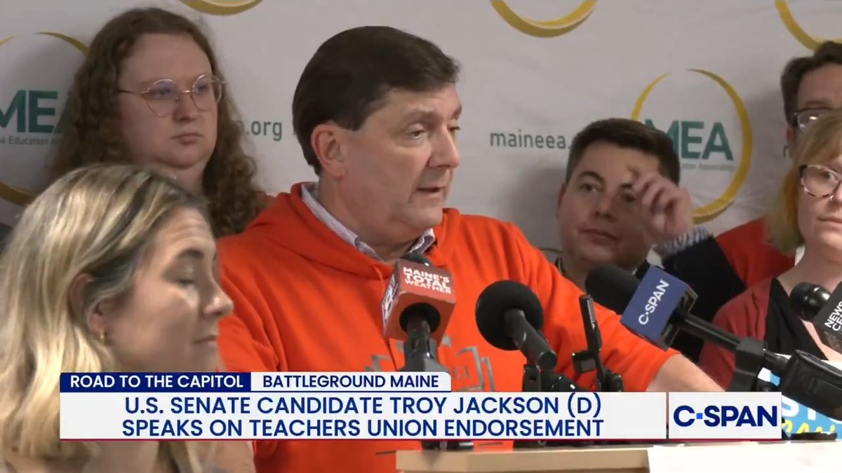 U.S. Sen. candidate Troy Jackson (D-ME) criticizes President Trump's agenda to dismantle the Department of Education and Sen. Susan Collins' (R-ME) alleged track record supporting the president's goals: "You just have to look at her record."