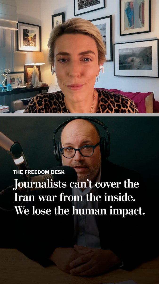 CNN chief international correspondent Clarissa Ward joined Jason Rezaian to talk about the missing civilian perspective in Iran war reporting. Watch our new Freedom Desk vodcast here: