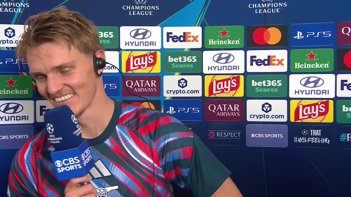 "I can feel that now in the whole team - we play with a different confidence - I feel like we're on another level this season." Arsenal captain Martin Ødegaard on the Gunners taking another step this season 🇳🇴