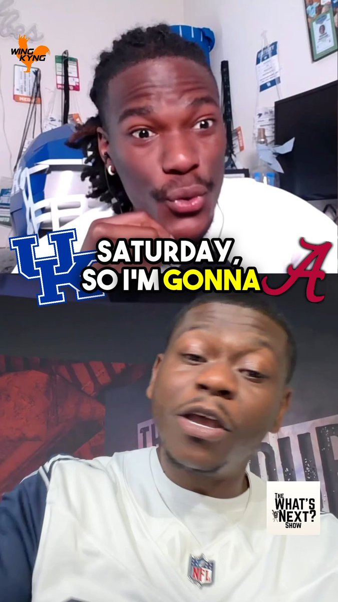 BUBBA DUB is coming to Lexington &amp; he’s picking the CATS vs Alabama. 🎥: The What’s Next Show