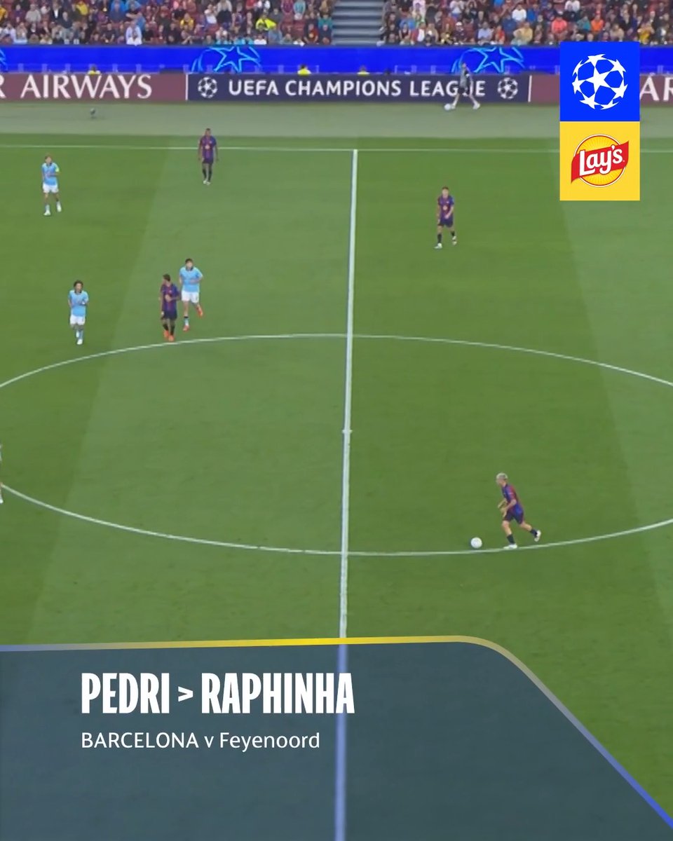 🅰️ Lamine Yamal, Araújo, Akliouche, Pedri, Alvarez Five stunning assists to feast on 😋 @lays_football | #UCLassists