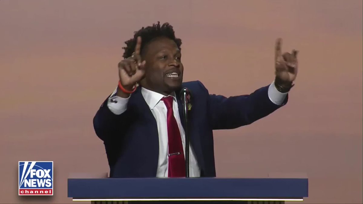 Pastor Lorenzo Sewell fires up the crowd at the RNC midterm convention, paying tribute to the men and women who died defending America's freedoms. "I'm going to stand up and fight, fight, fight for the soul of the nation."