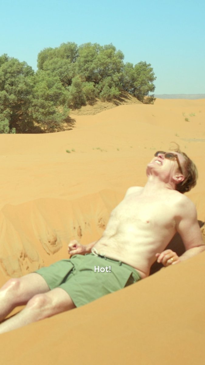 The healing powers of the Moroccan sand. #ConanOBrienMustGo