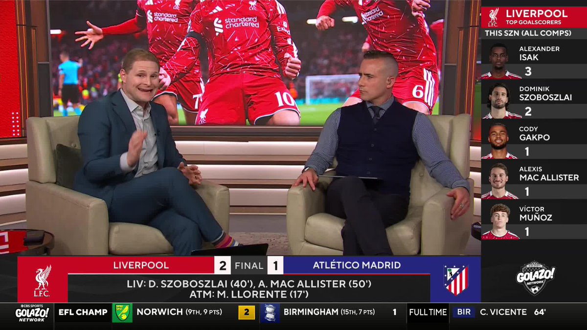 "I think it's becoming more of a team, I think it's becoming more of a group" 🤝 𝐈𝐀𝐍 𝐏𝐀𝐔𝐋 𝐉𝐎𝐘 on why Liverpool could be a threat late in this season of the Champions League 👀