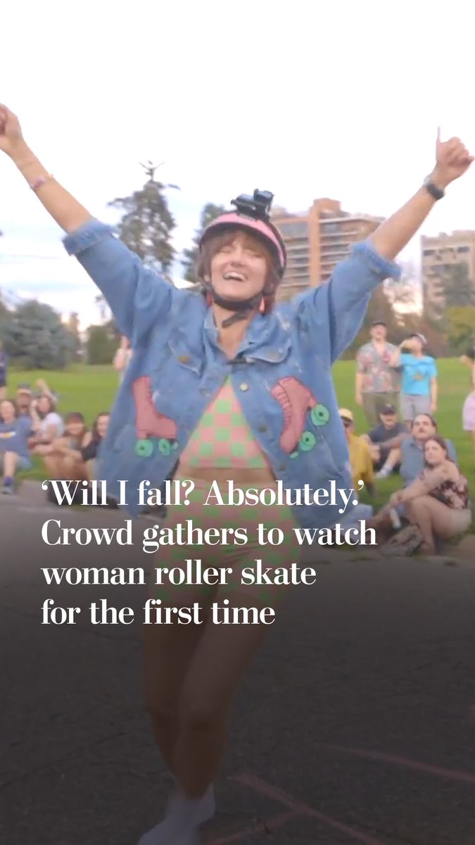 Heather Walker invited strangers to a Denver park to witness her attempt to roller skate for the first time. The point of the spectacle? Fun. And also to bring people together.